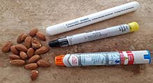 Anaphylaxis training use of Adrenaline Epipen